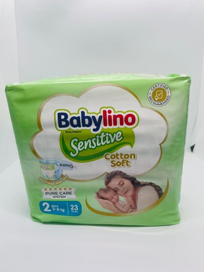 DIAPERS BABYLINO SENSITIVE N2 3-6KG/23 PCS